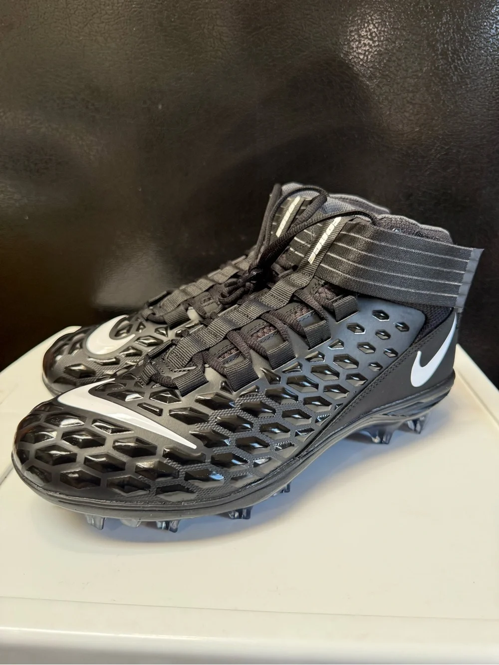 Nike Force Savage Pro 2 Black Molded Football Cleats AH4000-002 Men's Size 10